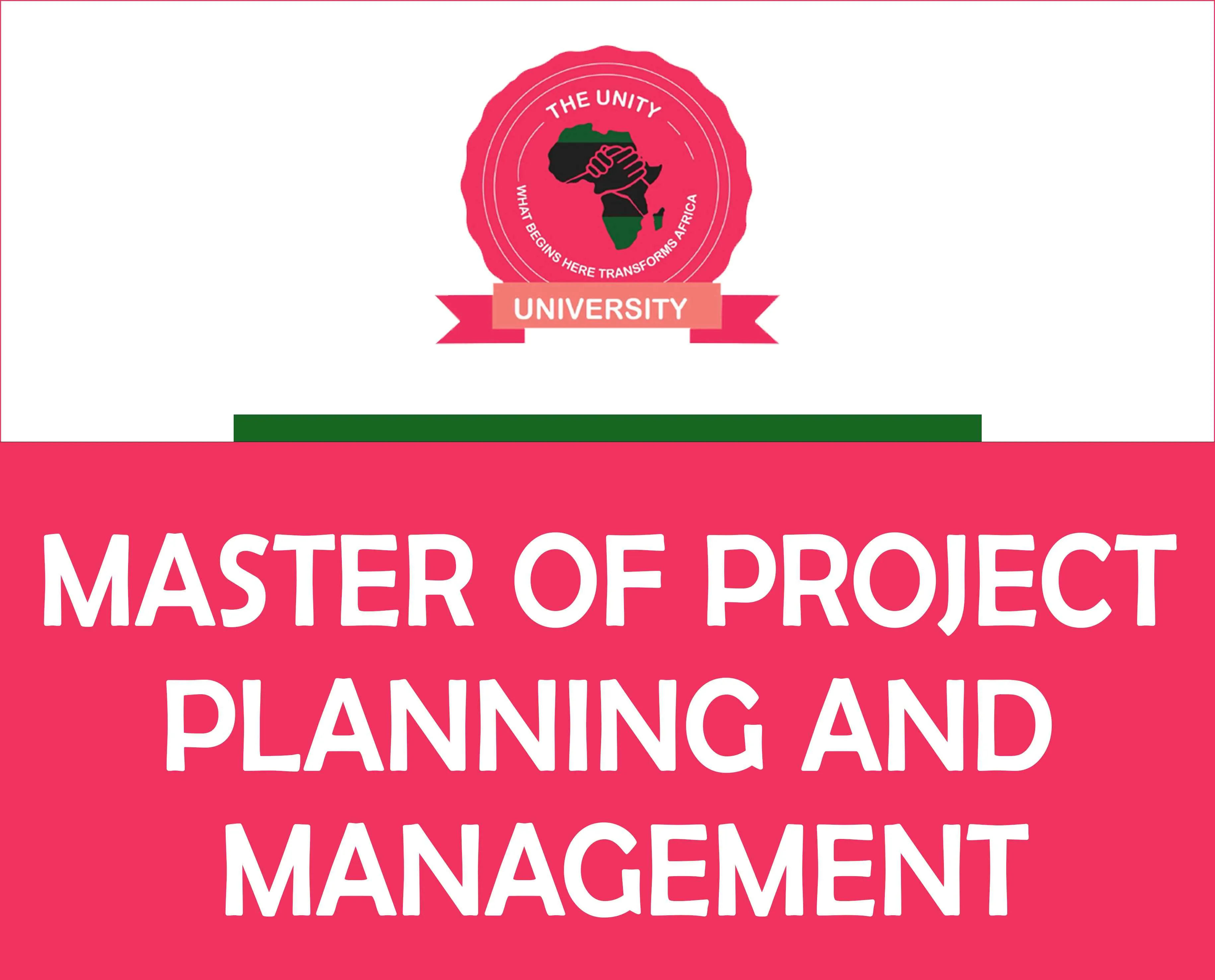 Master of Project Planning and Management